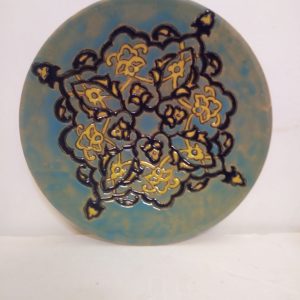 بشقاب سفالی طرح سنتی