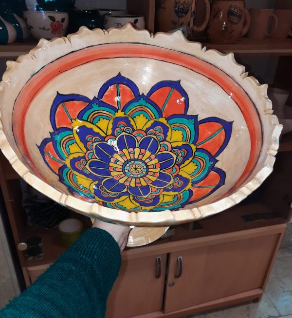 ظرف میوه خوری سفالی