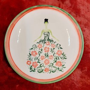 بشقاب سرامیکی طرح بانوی آبان